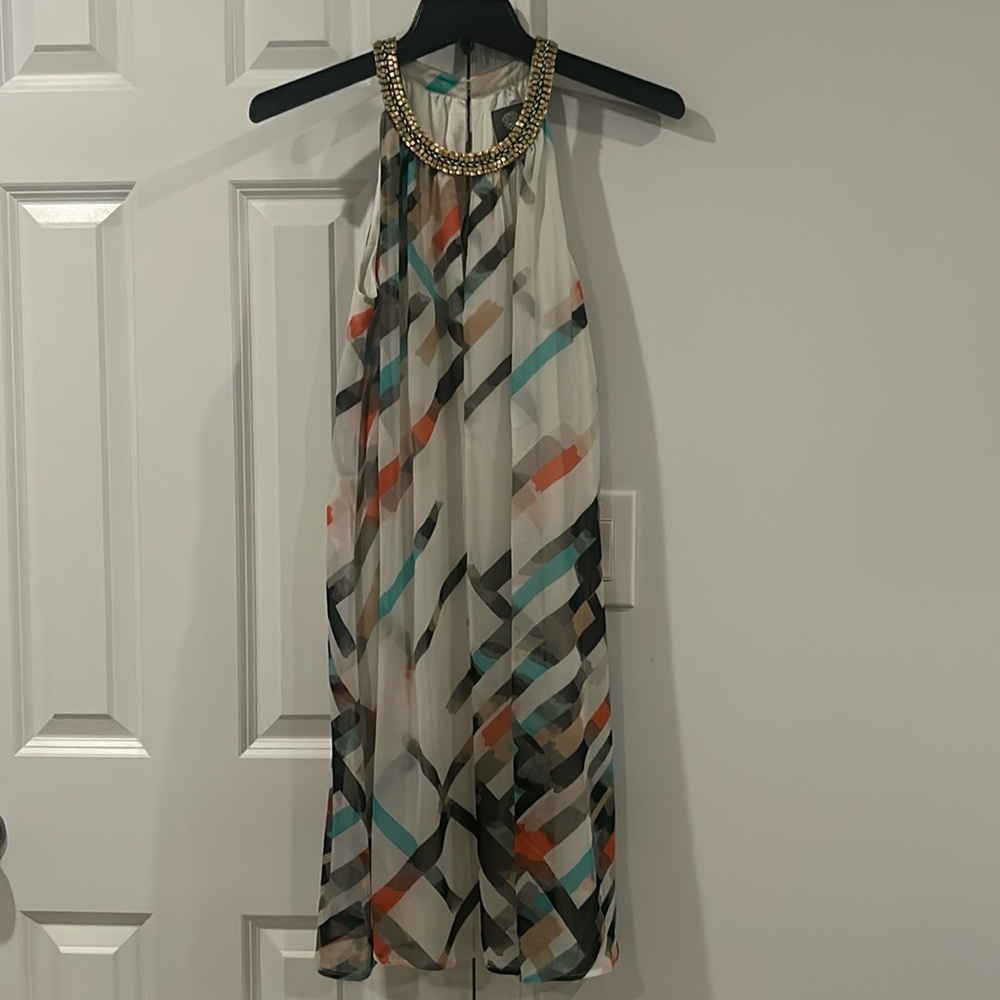 Vince Camuto Sleeveless Accented Dress